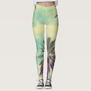 Sunny Palm Plantation: Cultivated Oasis. Leggings