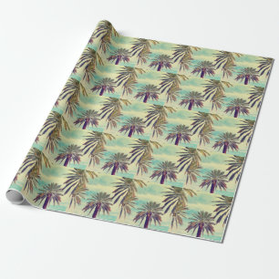 Sunny Palm Plantation: Cultivated Oasis. Wrapping Paper
