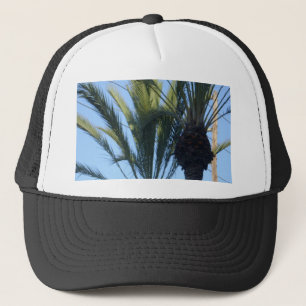 Sunny Palm Trees California Vacation Trucker Hat