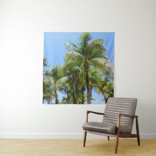 Sunny Palms Oasis #1 #tropical #wall #art Tapestry