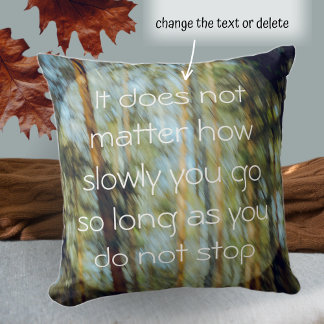 Sunny pine forest cushion