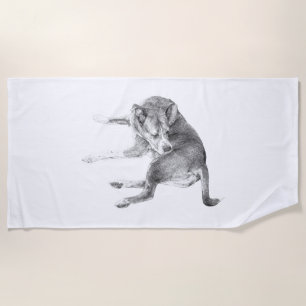 Sunny Pup Ease Beach Towel