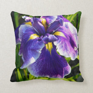 Sunny Purple Iris Pillow