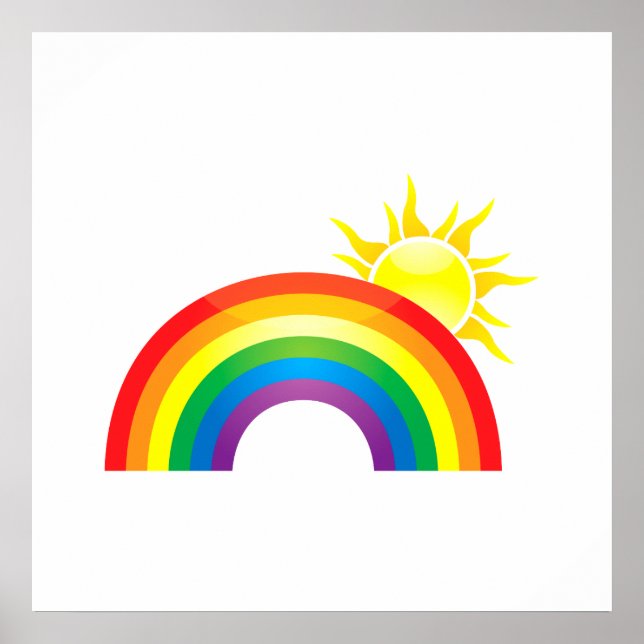 Sunny Rainbow Poster (Front)