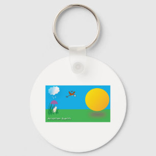 Sunny-Rainy Day Key Ring