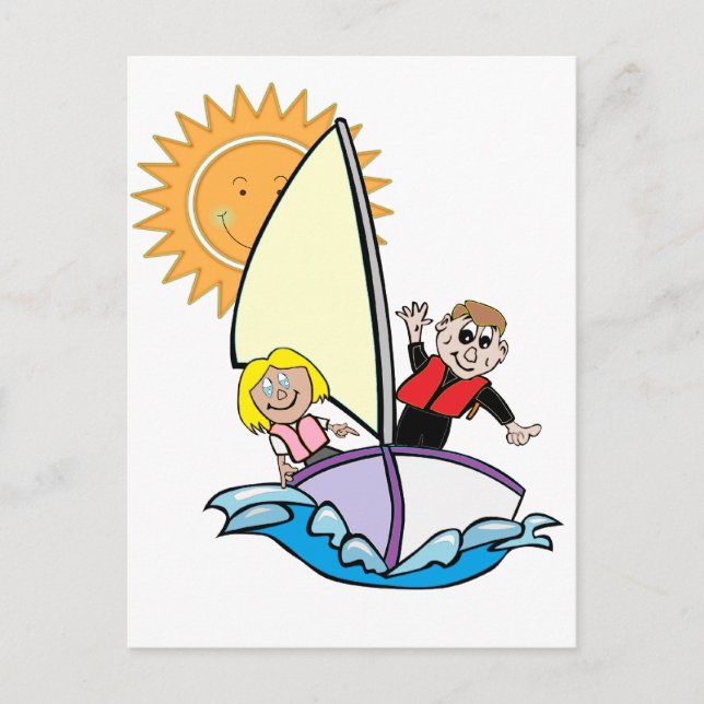 Sunny Sailing Postcard (Front)