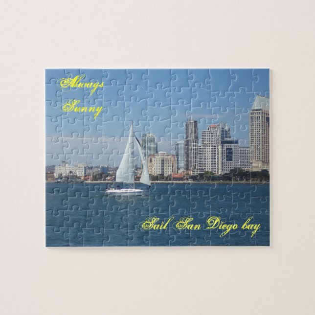 Sunny San Diego Bay Puzzle and Gift Box (Horizontal)