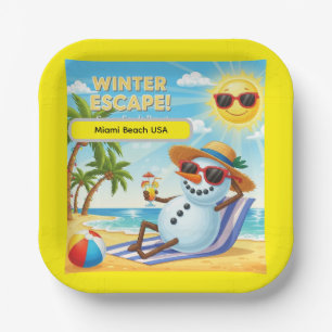 Sunny Sands Resort Paper Plate