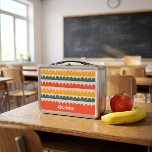 Sunny Scallops Metal Lunch Box