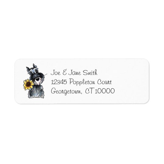 Sunny Schnauzer Classic Return Address Label