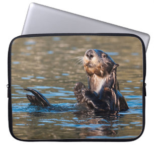 Sunny Sea Otter Laptop Sleeve
