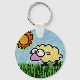 Sunny Sheep Key Ring