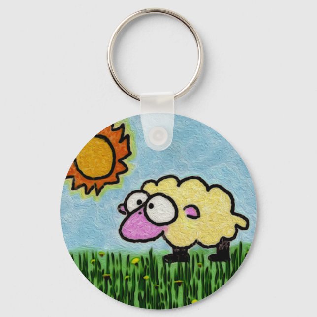 Sunny Sheep Key Ring (Front)