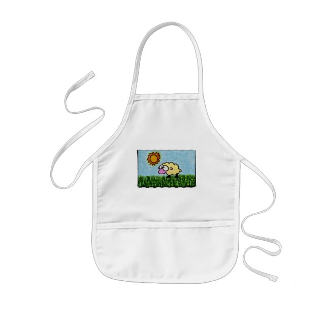 Sunny Sheep Kids Apron (Front)