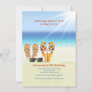 Sunny Shore Invitation