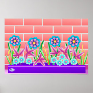 Sunny side of the garden poster