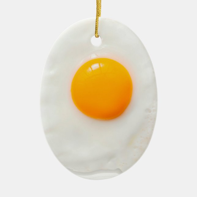 Sunny Side Up Ceramic Ornament (Front)