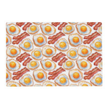 Sunny Side Up & Crispy – Watercolor Eggs and Bacon