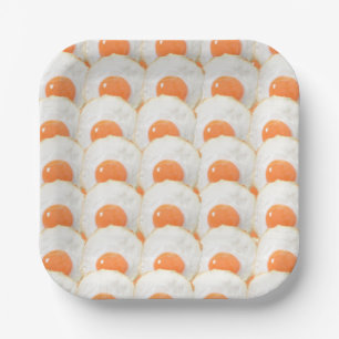 Sunny Side Up Eggs Paper Plate