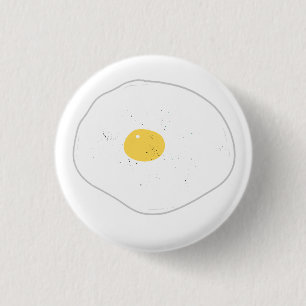 Sunny Side Up Fried Egg Breakfast Gift 3 Cm Round Badge