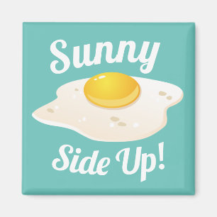 Sunny Side Up Fried Egg Breakfast Magnet
