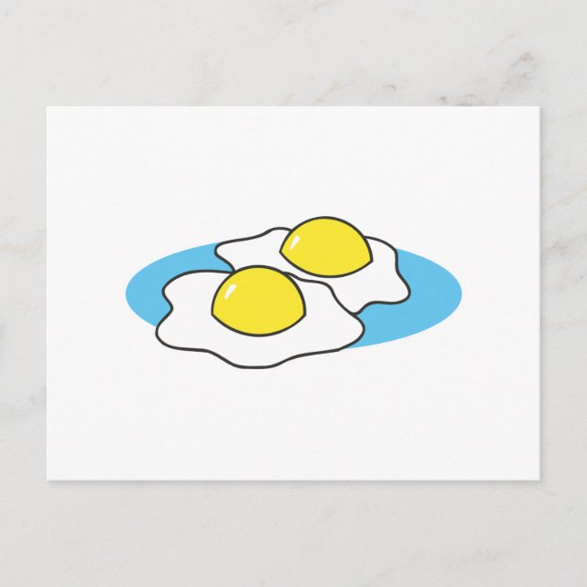 sunny side up fried eggs postcard (Front)