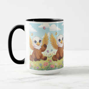 Sunny Sky Baby Griffin – Elegant Fantasy Mug