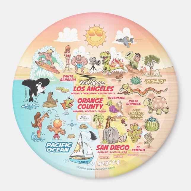 Sunny SoCal Magnet (Front)
