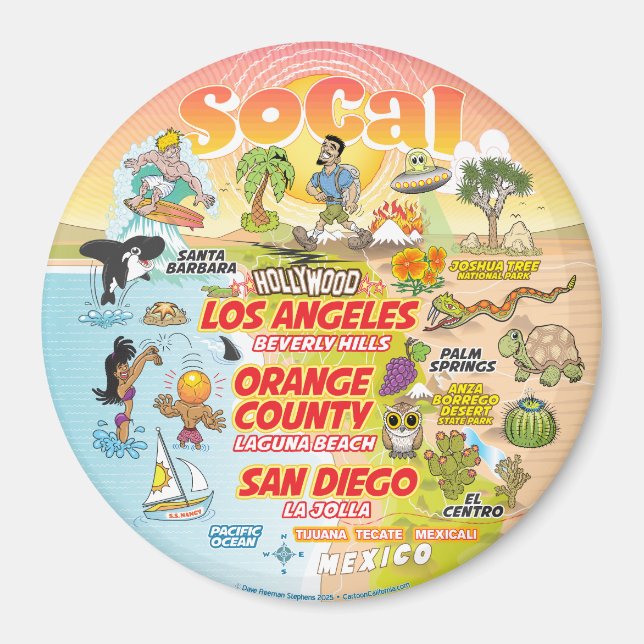 Sunny SoCal Magnet (Front)