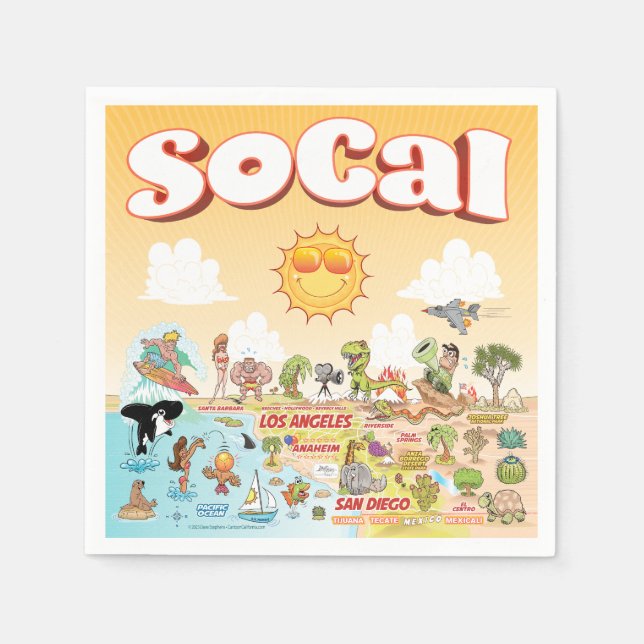 Sunny SoCal Napkins (Front)