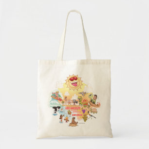 Sunny Southern California Cartoon Tote Bag