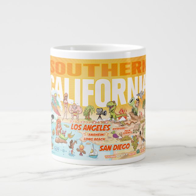 Sunny Southern California Jumbo Mug (Front)