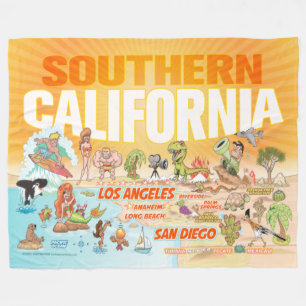 Sunny Southern California Sherpa Blanket