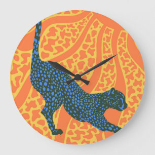 Sunny Stripes Large Clock