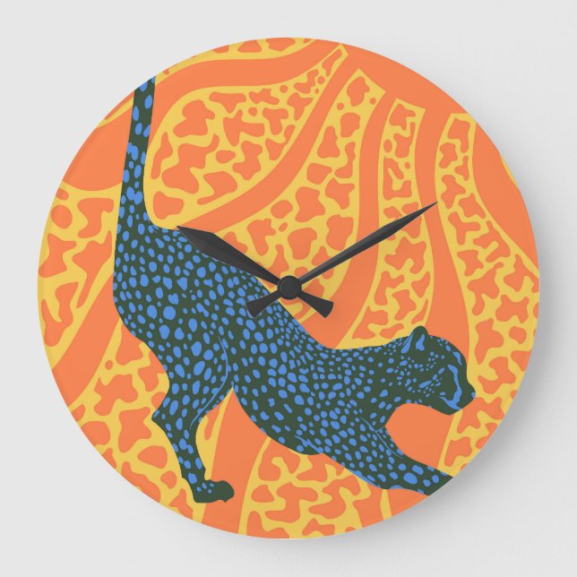 Sunny Stripes Large Clock (Front)