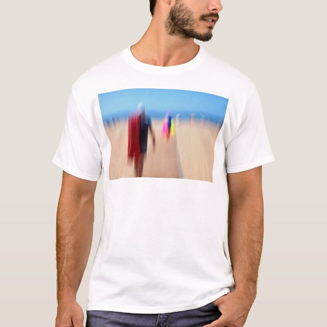 Sunny Summer Beach colourful Ocean Sun Summer Sea  T-Shirt (Front)