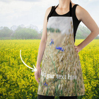Sunny summer fields apron