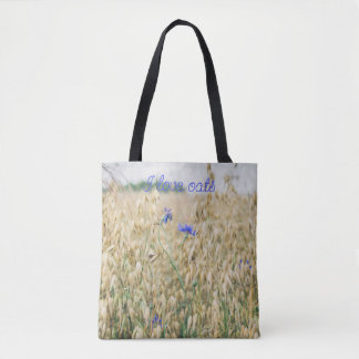 Sunny summer fields tote bag