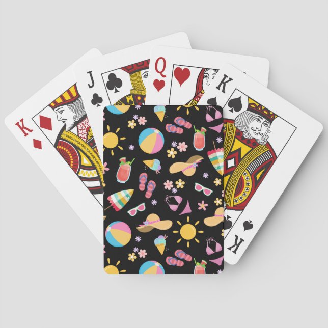 Sunny Summer  Playing Cards (Back)