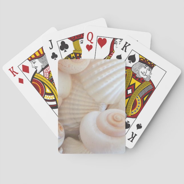 Sunny Summer Seashells Collection Playing Cards (Back)
