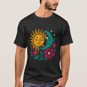 Sunny Summer Solstice Moon And Sun For Men & W T-Shirt