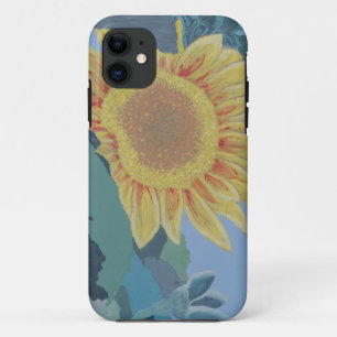 Sunny Summer Yellow Sunflower modern abstract iPhone 11 Case
