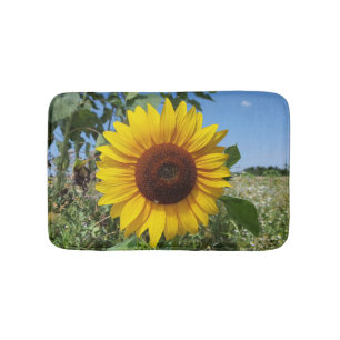 Sunny Sunflower Bath Mat