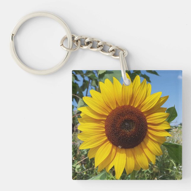 Sunny Sunflower Key Ring (Front)