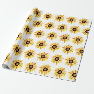 'Sunny Sunflower' Matte Gift Wrap