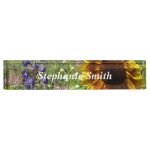 Sunny Sunflower Nameplate