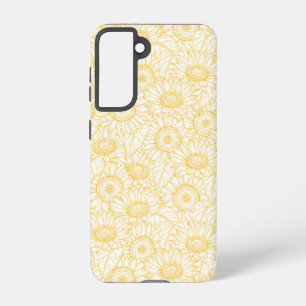 Sunny Sunflower Pattern Samsung Galaxy Case