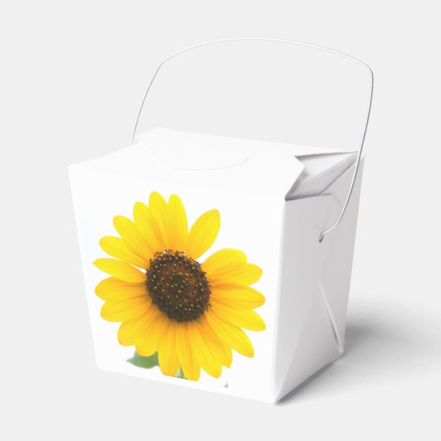 Sunny Sunflower Treat Box (Front Side)