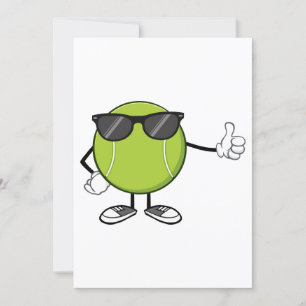 Sunny Tennis Ball Invitation