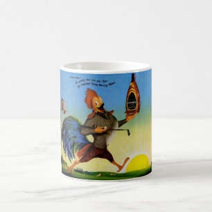 Sunny the Schenley Bourbon rooster on the golf cou Coffee Mug